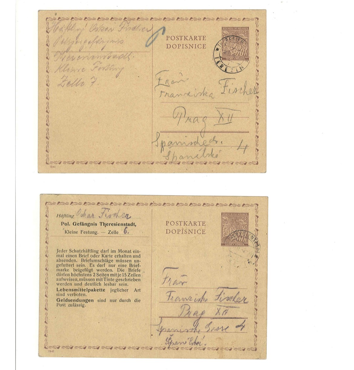 Two postcards from the Small Fortress